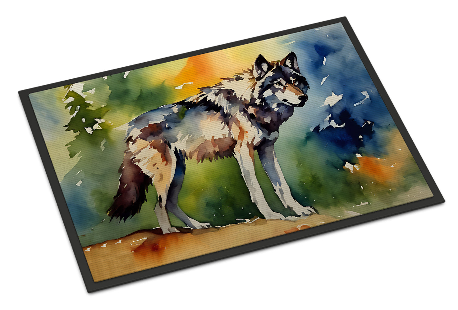 Wolves Wolf  Doormat Indoor Outdoor 24H X 36W Front Door Mat Rugs for Entryway, Non Slip Washable Low Pile,