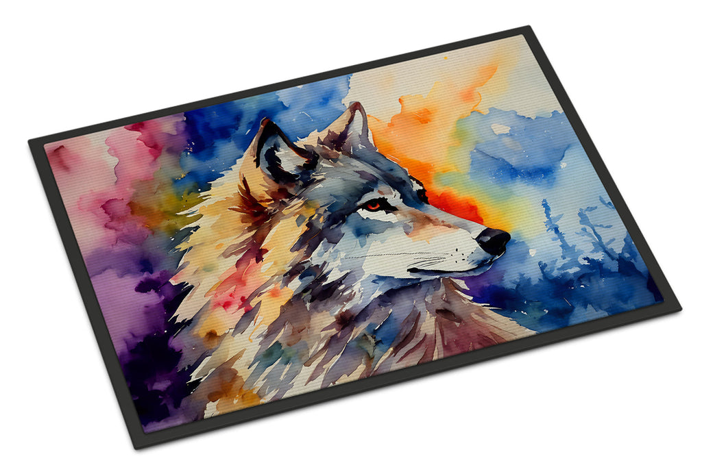 Wolves Wolf  Doormat Indoor Outdoor 24H X 36W Front Door Mat Rugs for Entryway, Non Slip Washable Low Pile,
