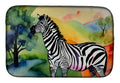 Zebra Dish Drying Mat Absorbent Dish Drying Mat Pad for Kitchen Counter Dish Drainer Mat for Countertop, 14 x 21", Multicolor
