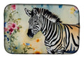 Zebra Dish Drying Mat Absorbent Dish Drying Mat Pad for Kitchen Counter Dish Drainer Mat for Countertop, 14 x 21", Multicolor