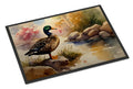 Mallard Duck Standing Lakeside Doormat Indoor Outdoor 24H X 36W Front Door Mat Rugs for Entryway, Non Slip Washable Low Pile,