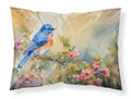 Eastern Bluebird with Blossoms Spring Standard Pillowcase Lightweight Super Soft Easy Care Decorative Artwork Pillowcase, Standard