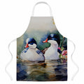 Bufflehead Hooded Merganser Pair Swimming Apron Cooking Kitchen Server Baking Crafts Gardening for Adult Women Men, Unisex, Large, Multicolor