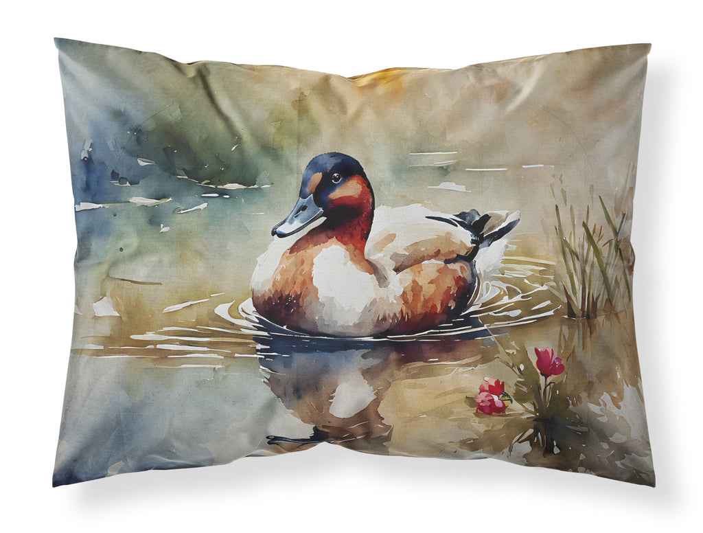 Canvasback Duck Swimming Pond Wildlife Standard Pillowcase Lightweight Super Soft Easy Care Decorative Artwork Pillowcase, Standard