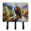Bald Eagle Mountain Scene Leash or Key Holder Wall Hooks, Coat Rack Wall Mount, for Hanging Keys, Towels, Aprons, Leashes