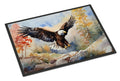 Bald Eagle Landing Wings Spread Doormat Indoor Outdoor 24H X 36W Front Door Mat Rugs for Entryway, Non Slip Washable Low Pile,