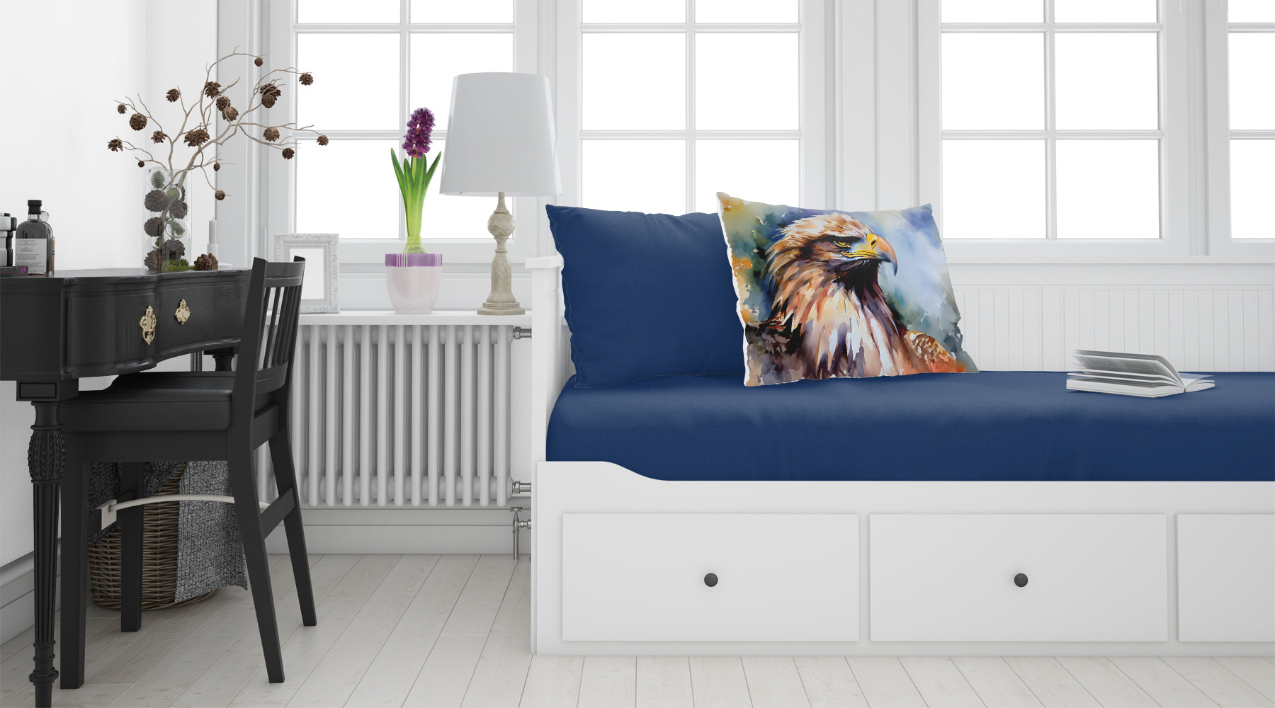 Bald Eagle Portrait Close Detail Standard Pillowcase Lightweight Super Soft Easy Care Decorative Artwork Pillowcase, Standard