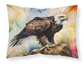 Bald Eagle Perched Rock Wildlife Standard Pillowcase Lightweight Super Soft Easy Care Decorative Artwork Pillowcase, Standard