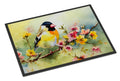American Goldfinch on Blossom Branch Doormat Indoor Outdoor 24H X 36W Front Door Mat Rugs for Entryway, Non Slip Washable Low Pile,