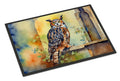 Great Horned Owl on Stone Arch Doormat Indoor Outdoor 24H X 36W Front Door Mat Rugs for Entryway, Non Slip Washable Low Pile,