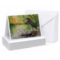 Green Heron by Water Edge Greeting Cards Pack of 8 Blank Cards with Envelopes Whimsical A7 Size 5x7