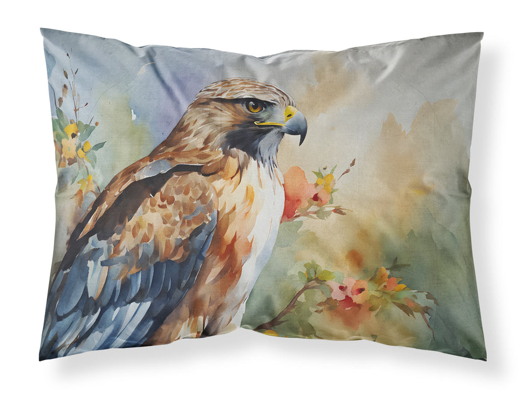 Red Tailed Hawk Portrait Wildlife Standard Pillowcase Lightweight Super Soft Easy Care Decorative Artwork Pillowcase, Standard