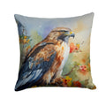 Red Tailed Hawk Portrait Wildlife Decorative Throw Pillow 14x14 Indoor Outdoor Accent Cushion, Fabric Cover with Insert for Sofa, Bed, Porch & Living Room