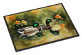 Mallard Ducks Swimming Pond Doormat Indoor Outdoor 18H X 27W Front Door Mat Rugs for Entryway, Non Slip Washable