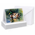 Mallard Duck Swimming Calm Water Greeting Cards Pack of 8 Blank Cards with Envelopes Whimsical A7 Size 5x7