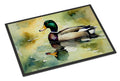 Mallard Duck Side Profile Doormat Indoor Outdoor 24H X 36W Front Door Mat Rugs for Entryway, Non Slip Washable Low Pile,