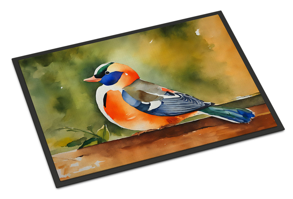 Mandarin Duck Doormat Indoor Outdoor 18H X 27W Front Door Mat Rugs for Entryway, Non Slip Washable