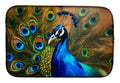 Peacock Face and Feather Detail Dish Drying Mat Absorbent Dish Drying Mat Pad for Kitchen Counter Dish Drainer Mat for Countertop, 14 x 21", Multicolor