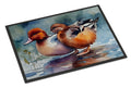 Redhead Duck Pair of Ducks Swimming Doormat Indoor Outdoor 24H X 36W Front Door Mat Rugs for Entryway, Non Slip Washable Low Pile,