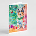 Australian Shepherd Christmas Greeting Cards Pack of 8 Blank Cards with Envelopes Whimsical A7 Size 5x7