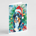 Bernese Mountain Dog Christmas Greeting Cards Pack of 8 Blank Cards with Envelopes Whimsical A7 Size 5x7