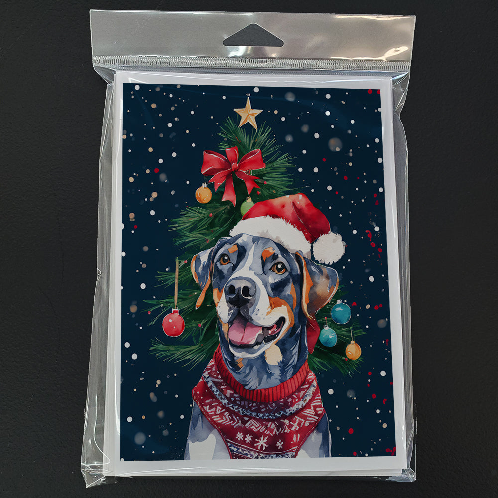 Catahoula Christmas Greeting Cards Pack of 8 Blank Cards with Envelopes Whimsical A7 Size 5x7