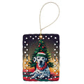 Dalmatian Christmas Porcelain Ornament Christmas Tree Hanging Decorations for Home Christmas Holiday, Rectangle, Gift, Multicolor