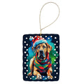 Great Dane Christmas Porcelain Ornament Christmas Tree Hanging Decorations for Home Christmas Holiday, Rectangle, Gift, Multicolor