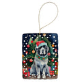Newfoundland Christmas Porcelain Ornament Christmas Tree Hanging Decorations for Home Christmas Holiday, Rectangle, Gift, Multicolor