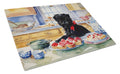 Affenpinscher Christmas Cookies Cutting Board Tempered Glass Kitchen Cutting Surface, Heat Resistant Chopping, Non-Slip Feet, Food Prep & Serving