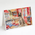 Afghan Hound Christmas Cookies Greeting Cards Pack of 8 Blank Cards with Envelopes Whimsical A7 Size 5x7