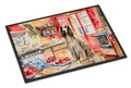 Afghan Hound Christmas Cookies Doormat Indoor Outdoor 18H X 27W Front Door Mat Rugs for Entryway, Non Slip Washable