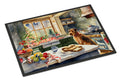 Airedale Terrier Christmas Cookies Doormat Indoor Outdoor 24H X 36W Front Door Mat Rugs for Entryway, Non Slip Washable Low Pile,