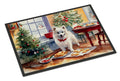 American Eskimo Christmas Cookies Doormat Indoor Outdoor 24H X 36W Front Door Mat Rugs for Entryway, Non Slip Washable Low Pile,