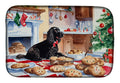 American Water Spaniel Christmas Cookies Dish Drying Mat Absorbent Dish Drying Mat Pad for Kitchen Counter Dish Drainer Mat for Countertop, 14 x 21", Multicolor