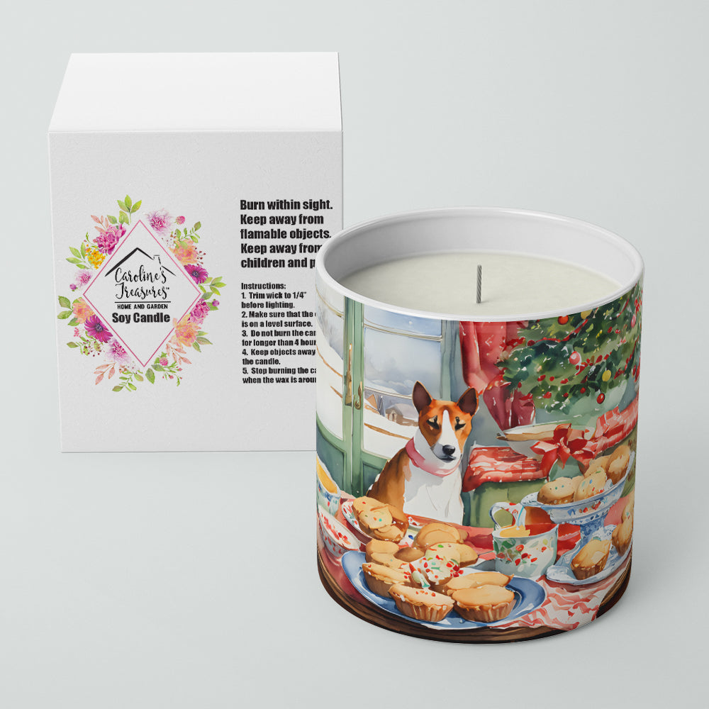 Basenji Christmas Cookies Decorative Soy Candle Nature Soy Wax Essential Oil Home Decor Ideal for Bedroom Kitchen Bath Office Gift, 10 oz
