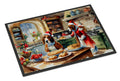 Basset Hound Christmas Cookies Doormat Indoor Outdoor 24H X 36W Front Door Mat Rugs for Entryway, Non Slip Washable Low Pile,