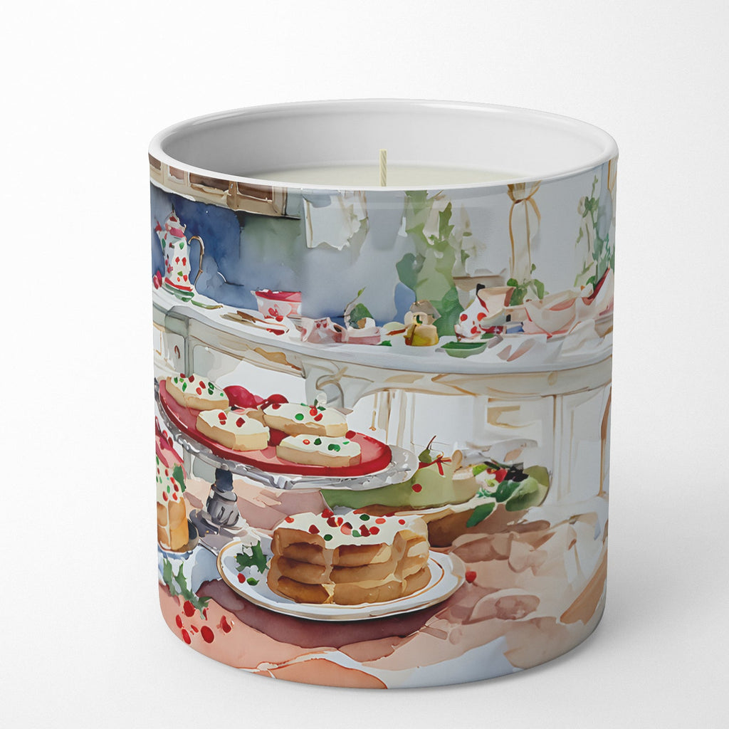 Basset Hound Christmas Cookies Decorative Soy Candle Nature Soy Wax Essential Oil Home Decor Ideal for Bedroom Kitchen Bath Office Gift, 10 oz