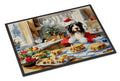 Bearded Collie Christmas Cookies Doormat Indoor Outdoor 24H X 36W Front Door Mat Rugs for Entryway, Non Slip Washable Low Pile,