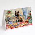 Belgian Malinois Christmas Cookies Greeting Cards Pack of 8 Blank Cards with Envelopes Whimsical A7 Size 5x7