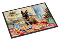 Belgian Malinois Christmas Cookies Doormat Indoor Outdoor 18H X 27W Front Door Mat Rugs for Entryway, Non Slip Washable
