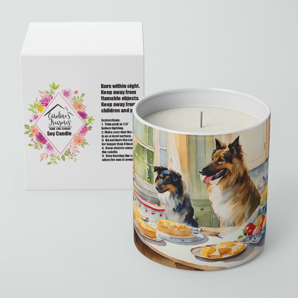 Belgian Tervuren Christmas Cookies Decorative Soy Candle Nature Soy Wax Essential Oil Home Decor Ideal for Bedroom Kitchen Bath Office Gift, 10 oz