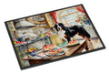 Bernese Mountain Dog Christmas Cookies Doormat Indoor Outdoor 24H X 36W Front Door Mat Rugs for Entryway, Non Slip Washable Low Pile,