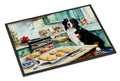 Bernese Mountain Dog Christmas Cookies Doormat Indoor Outdoor 24H X 36W Front Door Mat Rugs for Entryway, Non Slip Washable Low Pile,