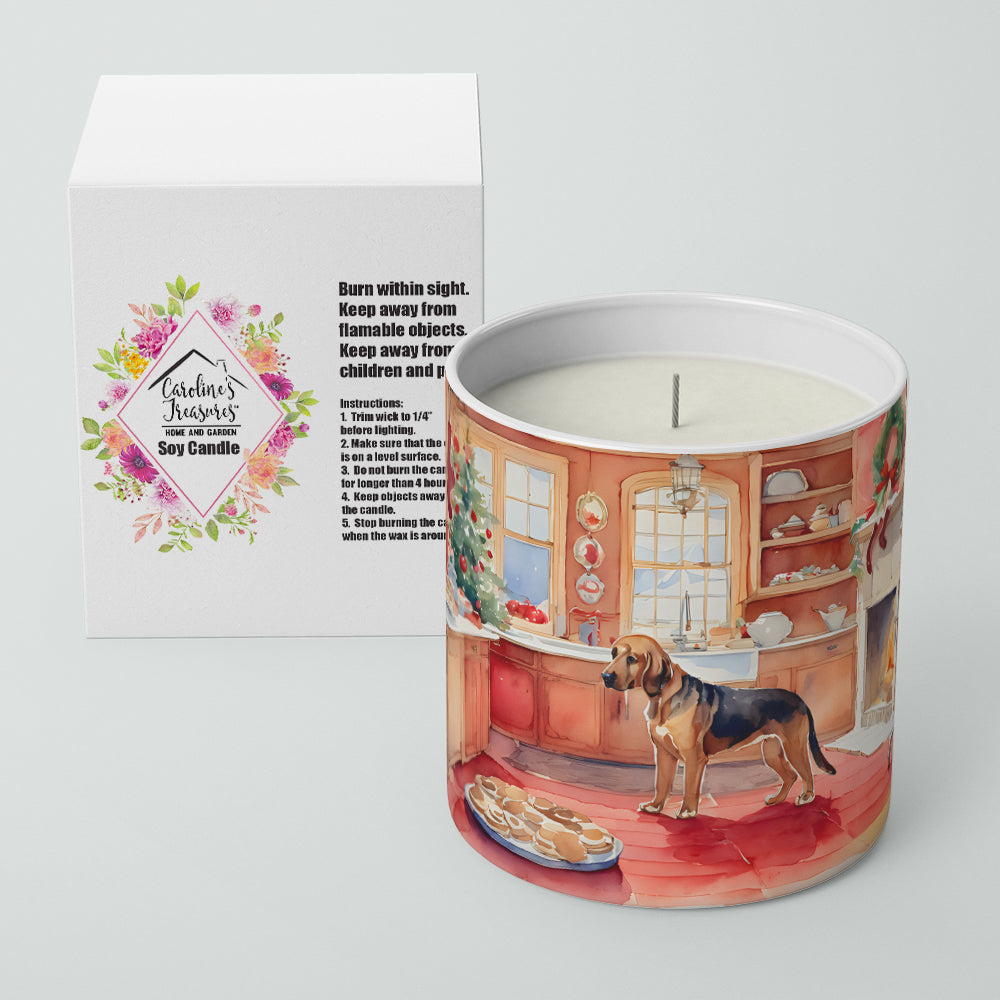 Bloodhound Christmas Cookies Decorative Soy Candle Nature Soy Wax Essential Oil Home Decor Ideal for Bedroom Kitchen Bath Office Gift, 10 oz