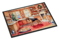 Bloodhound Christmas Cookies Doormat Indoor Outdoor 24H X 36W Front Door Mat Rugs for Entryway, Non Slip Washable Low Pile,