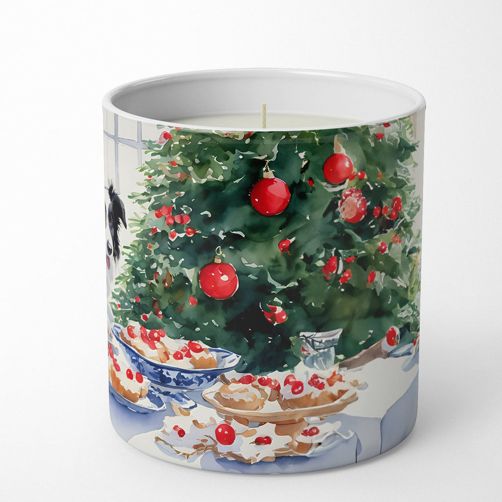 Border Collie Christmas Cookies Decorative Soy Candle Nature Soy Wax Essential Oil Home Decor Ideal for Bedroom Kitchen Bath Office Gift, 10 oz