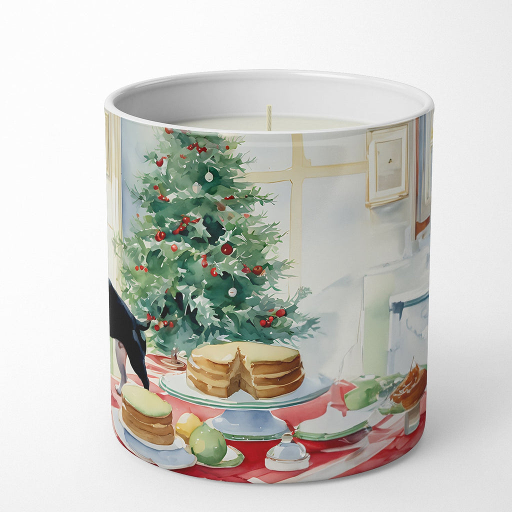Boston Terrier Christmas Cookies Decorative Soy Candle Nature Soy Wax Essential Oil Home Decor Ideal for Bedroom Kitchen Bath Office Gift, 10 oz