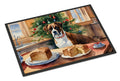 Boxer Christmas Cookies Doormat Indoor Outdoor 18H X 27W Front Door Mat Rugs for Entryway, Non Slip Washable