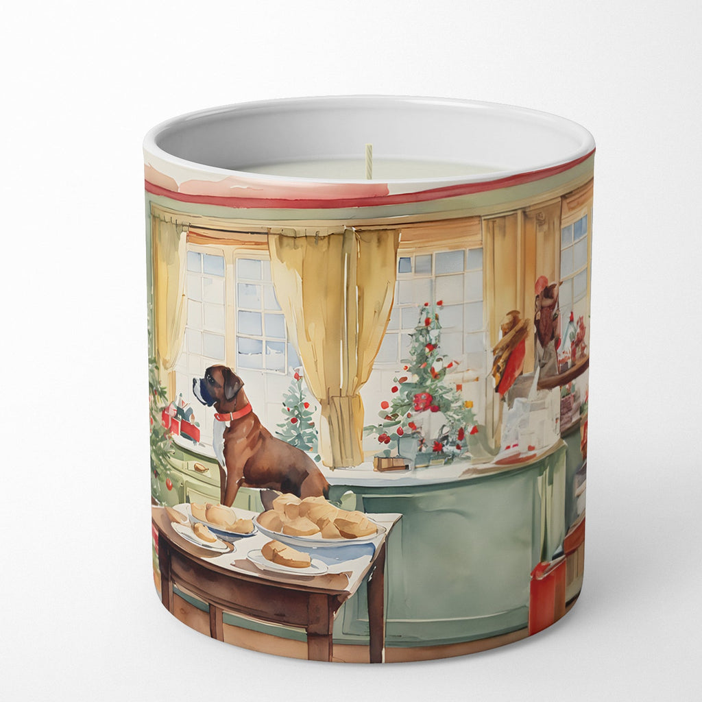 Boxer Christmas Cookies Decorative Soy Candle Nature Soy Wax Essential Oil Home Decor Ideal for Bedroom Kitchen Bath Office Gift, 10 oz